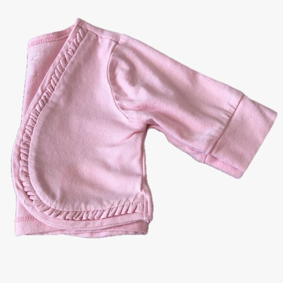 Children's Place Pink Bolero Short Cropped Jacket Long Sleeves Size 12-18M - Picture 3 of 14